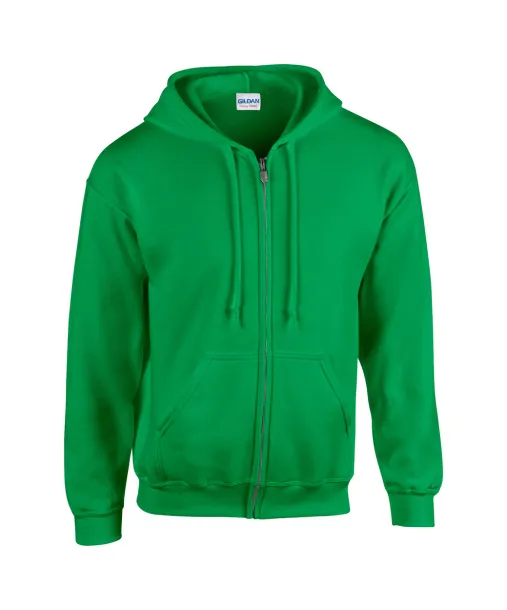 HB Zip Hooded sweatshirt - Gildan kelly green