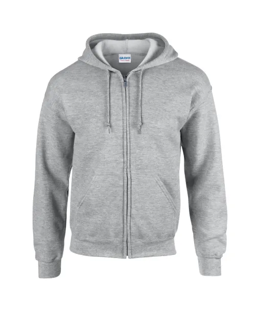 HB Zip Hooded sweatshirt - Gildan Svijetlo grey