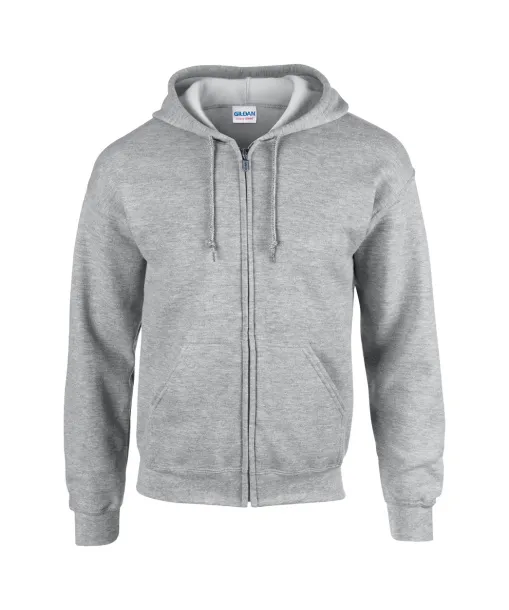 HB Zip Hooded sweatshirt - Gildan Svijetlo grey