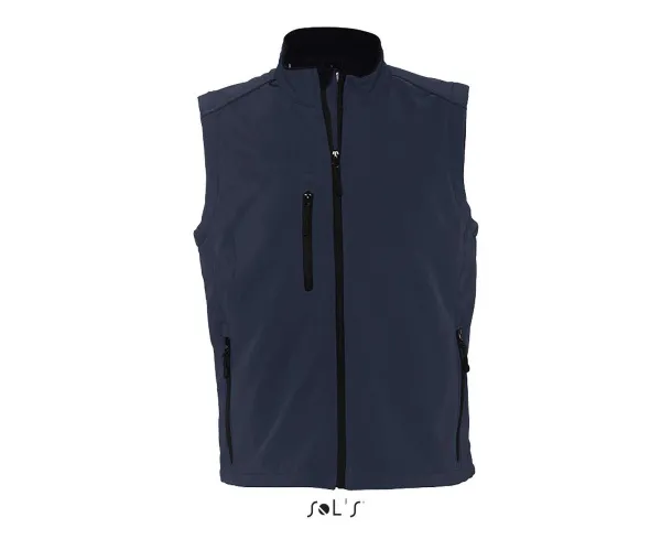  SOL'S RALLYE MEN - SLEEVELESS SOFTSHELL JACKET - SOL'S French Navy