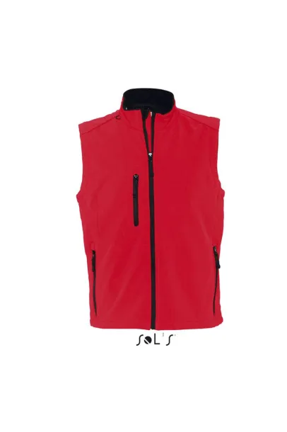  SOL'S RALLYE MEN - SLEEVELESS SOFTSHELL JACKET - SOL'S Pepper Red