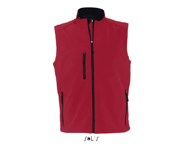  SOL'S RALLYE MEN - SLEEVELESS SOFTSHELL JACKET - SOL'S Pepper Red