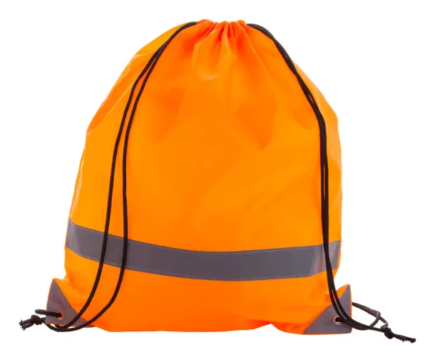 Vidraw reflective drawstring bag Orange