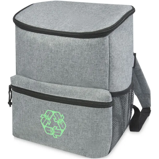 Excursion RPET cooler backpack - Unbranded Heather grey