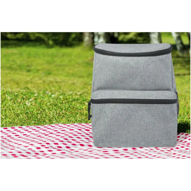 Excursion RPET cooler backpack - Unbranded Heather grey