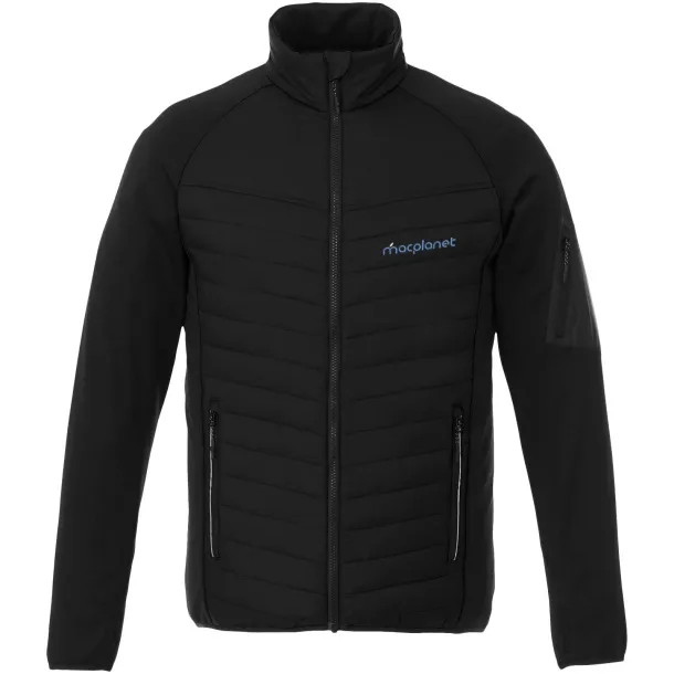 Banff hybrid insulated jacket - Elevate Life Solid black