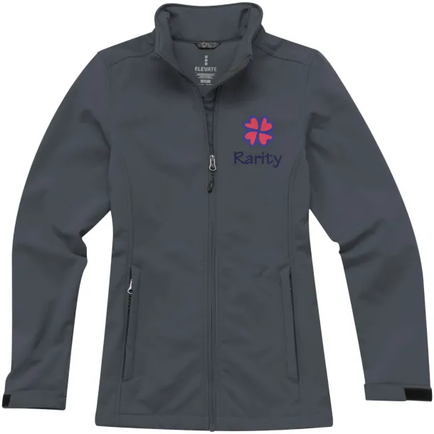 Maxson softshell ladies jacket - Elevate Life Storm grey