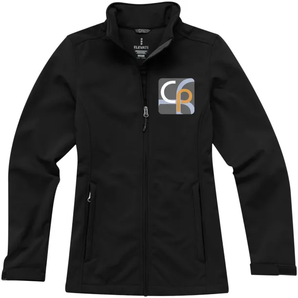 Maxson softshell ladies jacket - Elevate Life Solid black