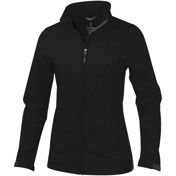 Maxson softshell ladies jacket - Elevate Life Solid black