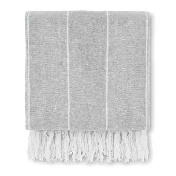 ROUND MALIBU Cotton Hammam Towel Grey