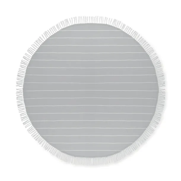 ROUND MALIBU Cotton Hammam Towel Grey