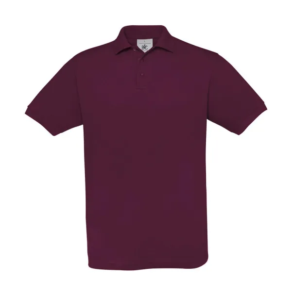  Safran Piqué Polo - B&C Burgundy