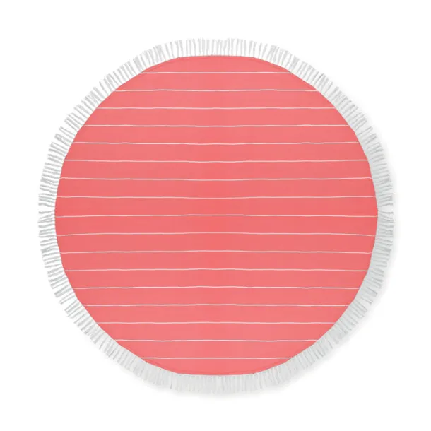 ROUND MALIBU Cotton Hammam Towel Red