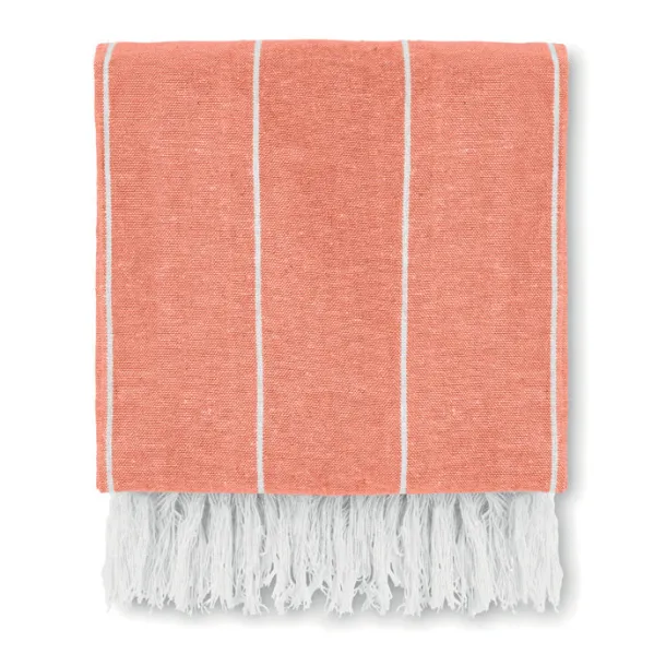 ROUND MALIBU Cotton Hammam Towel Orange