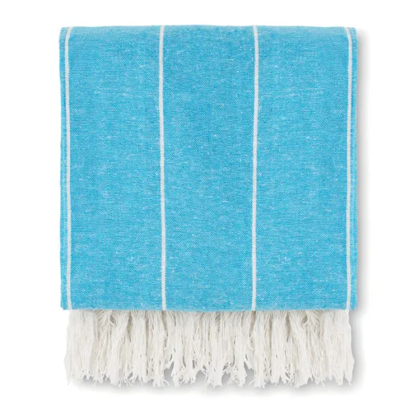 ROUND MALIBU Cotton Hammam Towel Turquoise