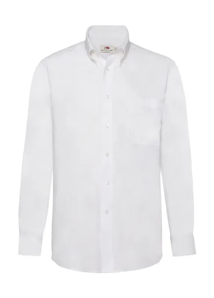  Oxford Shirt LS - Fruit of the Loom Bijela