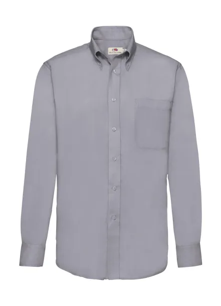  Oxford Shirt LS - Fruit of the Loom Oxford Grey