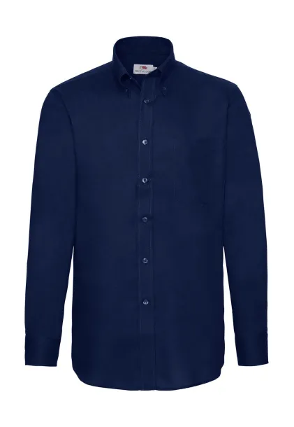  Oxford Shirt LS - Fruit of the Loom Navy