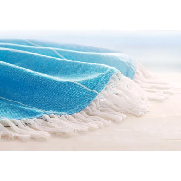 ROUND MALIBU pamučni Hammam ručnik Plava