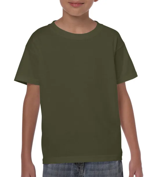  Dječja pamučna kratka majica, 180 g/m² - Gildan Military Green