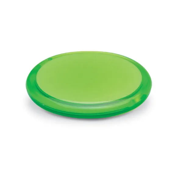 RADIANCE Rounded double compact mirror Transparent lime