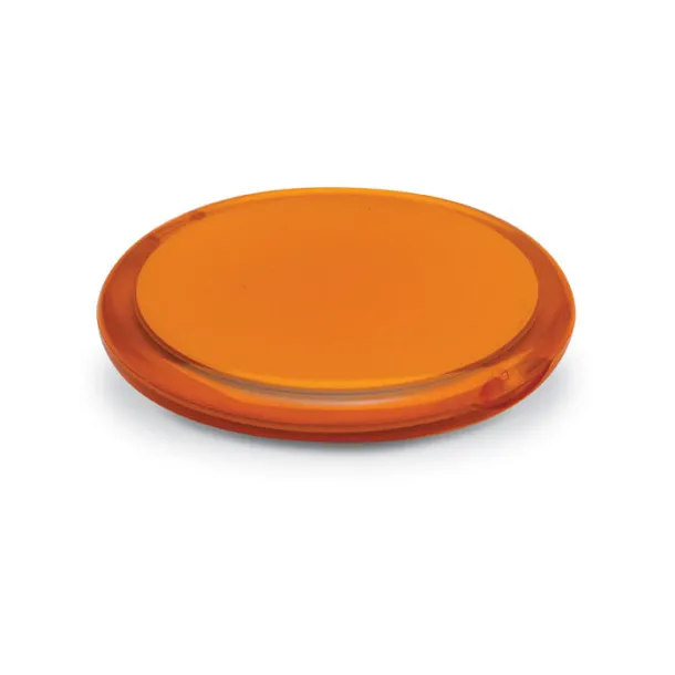 RADIANCE Rounded double compact mirror transparent orange