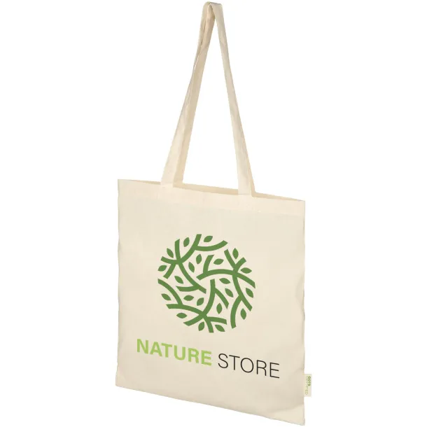 Orissa 100 g/m² GOTS organic cotton tote bag Natural