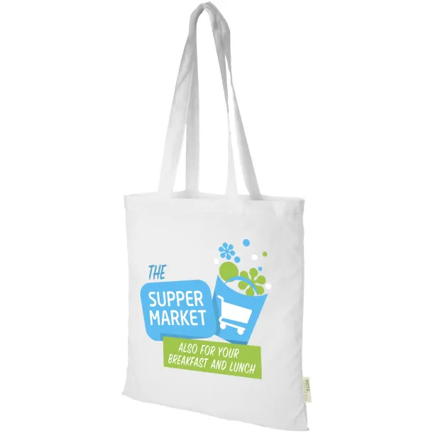 Orissa 100 g/m² GOTS organic cotton tote bag White