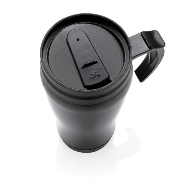  šalica od nehrđajućeg čelika, 350 ml - XD Collection Crna