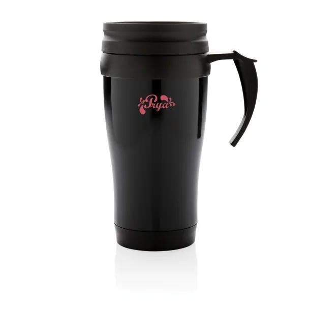  šalica od nehrđajućeg čelika, 350 ml - XD Collection Crna