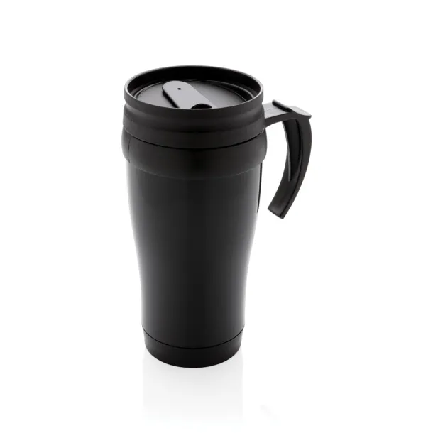  šalica od nehrđajućeg čelika, 350 ml - XD Collection Crna