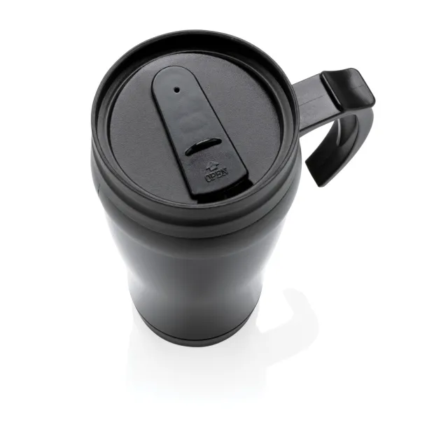  šalica od nehrđajućeg čelika, 350 ml - XD Collection Crna