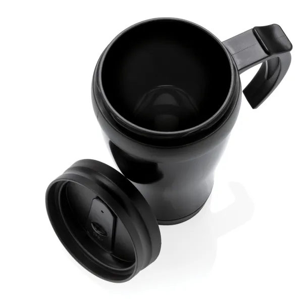  šalica od nehrđajućeg čelika, 350 ml - XD Collection Crna