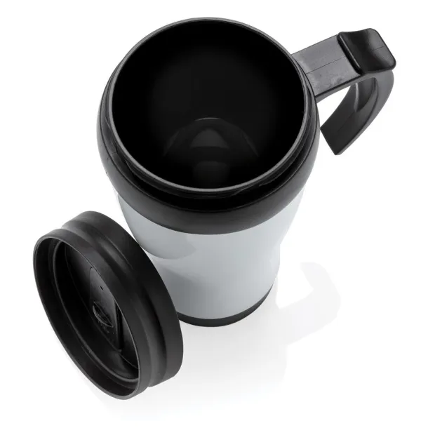  šalica od nehrđajućeg čelika, 350 ml - XD Collection Bijela 