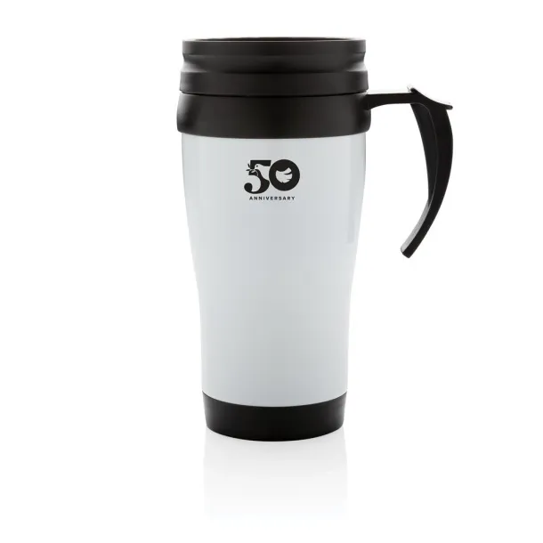  šalica od nehrđajućeg čelika, 350 ml - XD Collection Bijela 