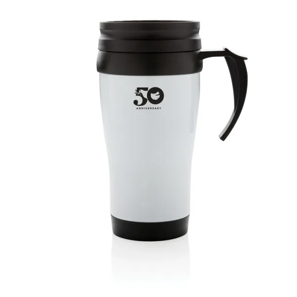  šalica od nehrđajućeg čelika, 350 ml - XD Collection Bijela 