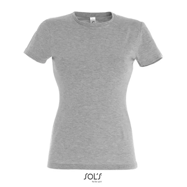 MISS WOMEN TSHIRT-150g Grey Melange