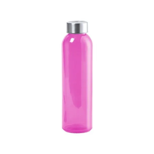  Glass sports bottle 500 ml fuchsia