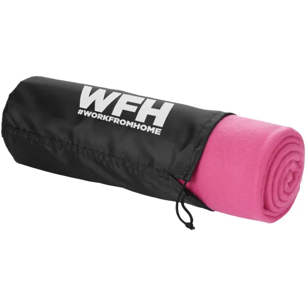 Huggy pokrivač od flisa sa torbicom, 200 g/m² Magenta