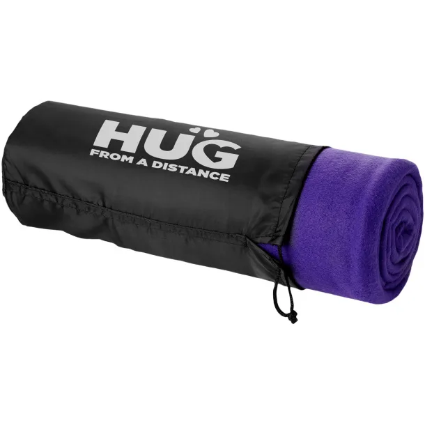 Huggy pokrivač od flisa sa torbicom, 200 g/m² Ljubičasta