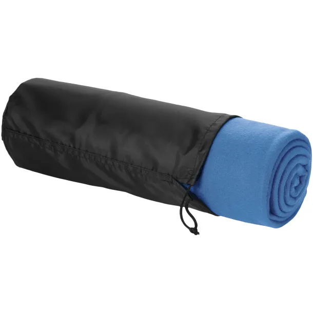 Huggy pokrivač od flisa sa torbicom, 200 g/m² Process blue