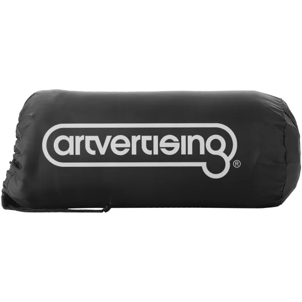 Huggy fleece plaid blanket with carry pouch Crna