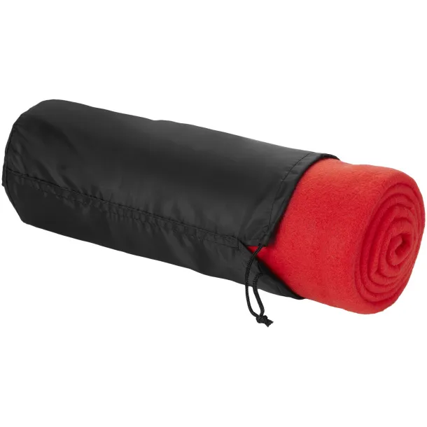 Huggy pokrivač od flisa sa torbicom, 200 g/m² Crvena