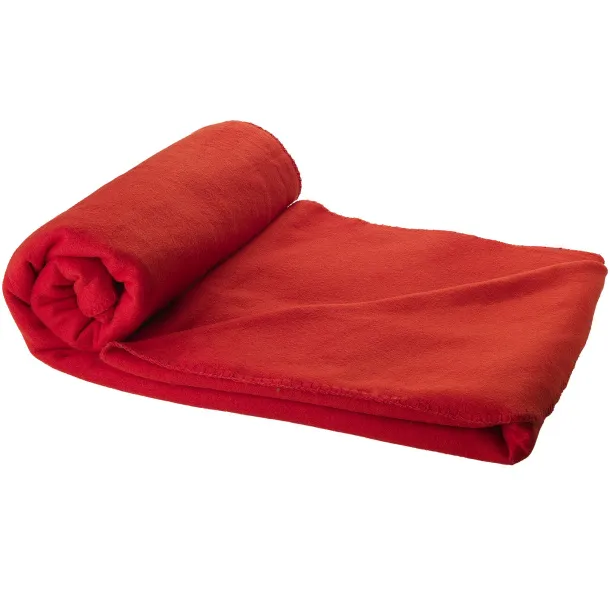 Huggy pokrivač od flisa sa torbicom, 200 g/m² Crvena