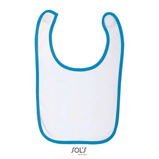  SOL'S BABIB - BABY BIB - SOL'S White Aqua