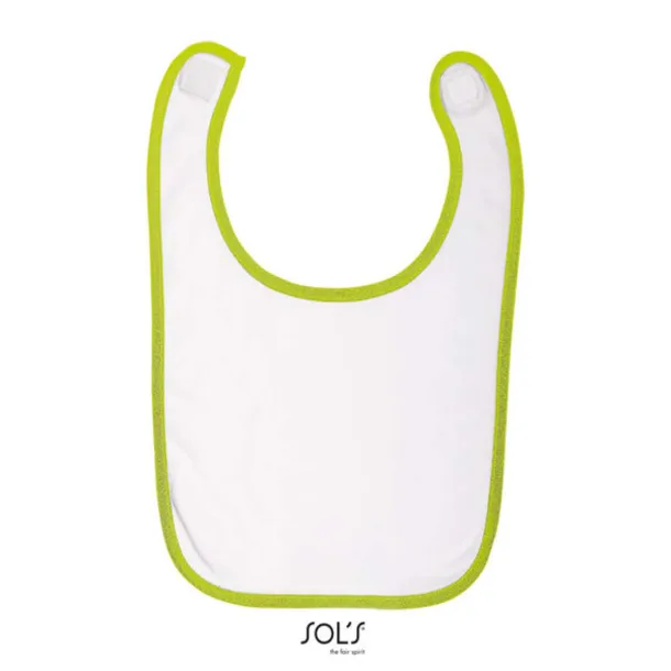  SOL'S BABIB - BABY BIB - SOL'S White Apple Green