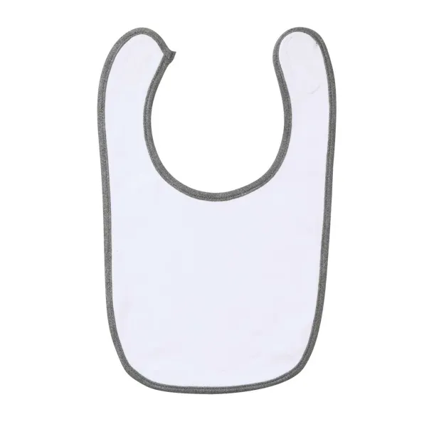  SOL'S BABIB - BABY BIB - SOL'S White Melange Grey