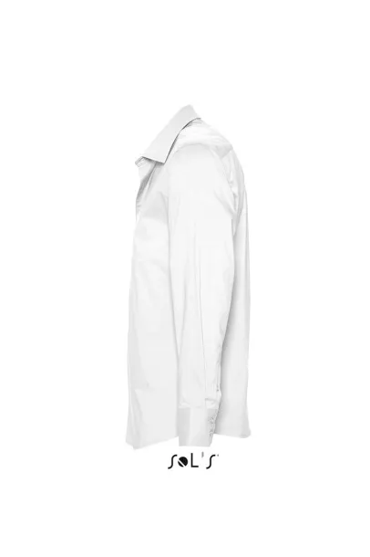 SOL'S BRIGHTON LONG SLEEVE STRETCH MEN'S SHIRT - SOL'S White