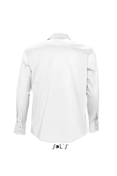 SOL'S BRIGHTON LONG SLEEVE STRETCH MEN'S SHIRT - SOL'S White