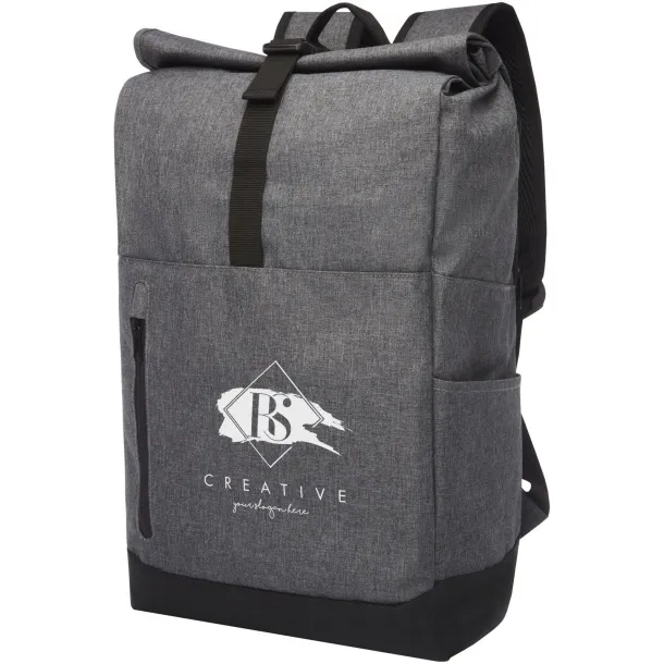 Hoss 15.6" roll-up laptop backpack Heather grey Crna